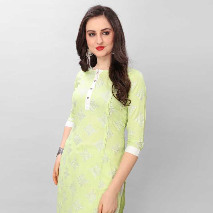 Krisha 223 Fancy Ethnic Wear Straight Cut South Cotton Kurti Collection